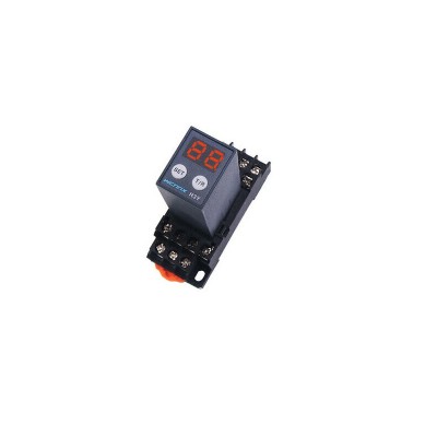 Releu de timp cu display digital, H3Y-4 DC24V, cu baza foto