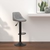 VidaXL Scaun de bar, gri deschis, catifea 335338