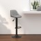 vidaXL Scaun de bar, gri deschis, catifea 335338