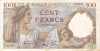 FRANTA 100 francs 5-3-1942 VF+!!!