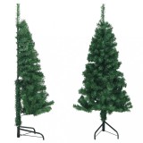 vidaXL Brad de Crăciun artificial de colț, verde, 120 cm, PVC 329162