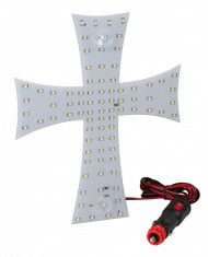 Ornament interior cu led-uri new series 24v - cruce - alb foto