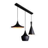 Cumpara ieftin Lustra Latren I metal negru aurie 84x30x100 cm