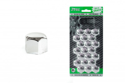 Set capace prezoane 21 mm, culoare Crom foto