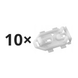 Set 10 clipsuri ornament Opel Astra G, Zafira, trunk lid strip, fittings at ends
