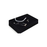 Cumpara ieftin Suport Organizare Inele, Bijuterii și Butoni &ndash; Catifea &ndash; 23 x 14,5 x 3 cm &ndash; 4
