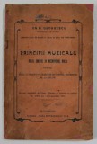 PRINCIPII MUZICALE , ROLUL EMISIEI IN MECANISMUL VOCAL de ION M. GEORGESCU , 1922