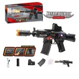 Pusca electrica Beat Burst cu efect fum lumini si sunete reincarcabila USB