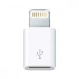 Adaptor MicroUSB - APPLE Lightning (Alb) foto