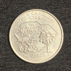 Moneda jubiliară quarter dollar 2000 South Carolina