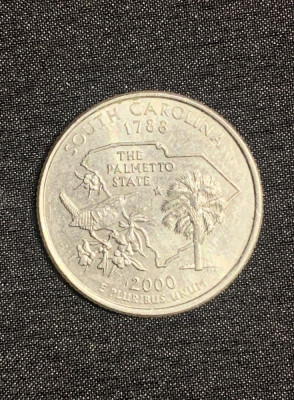 Moneda jubiliară quarter dollar 2000 South Carolina foto