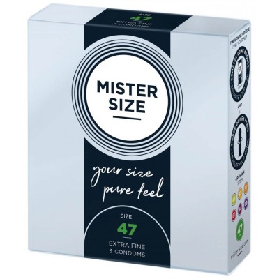 Pachet 3 Prezervative Mister Size (47 mm) foto