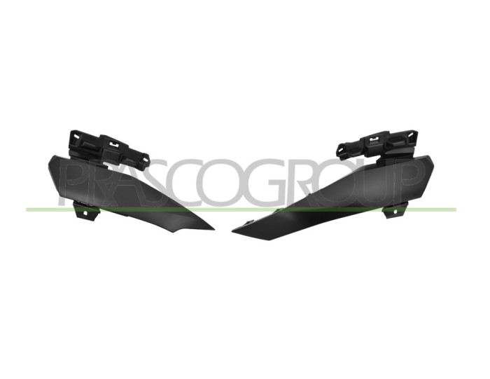 Set 2 buc Ornament far fata PEUGEOT 4008, 04.2012-, model : GT, lucios; negru; complet,