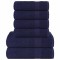 Set prosoape 6 piese Bleumarin 360 g/m&sup2; 100% bumbac