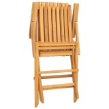 Scaune de gradina pliante, 6 buc., 61x67x90 cm, lemn masiv tec