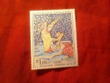 Serie 1 valoare Franta 1965 - Tapiserie Apocalipsa