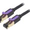 Cablu patch cord S/FTP negru 10m