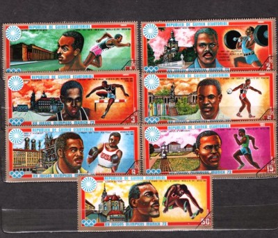 GUINEA ECUATORIALA 1972 &amp;ndash; CAMPIONI OLIMPICI MUNCHEN, serie STAMPILATA, M26 foto