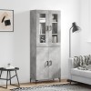 Gossi dulap inalt, gri beton, 69,5x34x180, lemn compozit