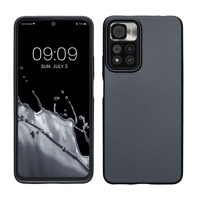 Husa kwmobile pentru Xiaomi Note 11 Pro Plus 5G, Silicon, Gri, 59142.232 foto