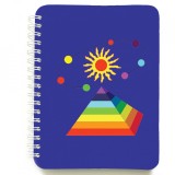 Cumpara ieftin Carnet cu spira Piramida, 12 x 16 cm, 100 foi dictando cu soare, necartonat