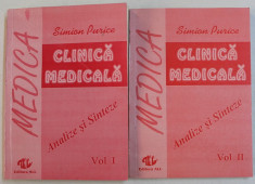 CLINICA MEDICALA - ANALIZE SI SINTEZE de SIMION PURICE , VOLUMELE I - II , 1993 foto