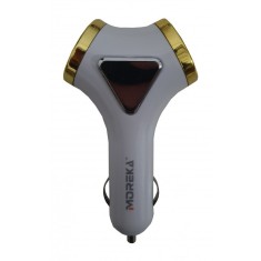 Incarcator auto pentru telefoane sau tablete , forma tip Y , 4 USB , elSales , alb