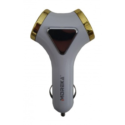 Incarcator auto pentru telefoane sau tablete , forma tip Y , 4 USB , elSales , alb foto
