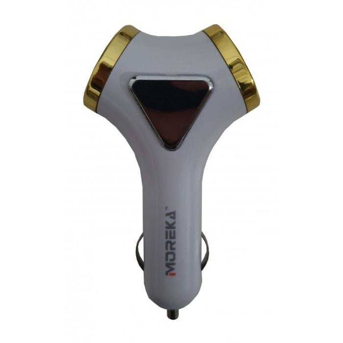 Incarcator auto pentru telefoane sau tablete , forma tip Y , 4 USB , elSales , alb