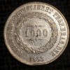 Brazilia 1000 reis 1853 argint Pedro II, America Centrala si de Sud