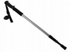 Bat telescopic pentru drumetii - trekking - din aluminiu cu inaltime reglabila pana la 130cm, culoare Argintiu foto