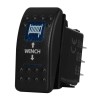 Buton Intrerupator, Comutator, Аuto-reciproc, De Moment ON OFF, Auto, 12V 24V, cu LED Panou, Lumina Albastru, WINCH , 7 Pin, Oem