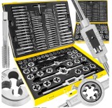 Cumpara ieftin Set tarozi și filiere 110 piese din oțel calit cu geanta metalică
