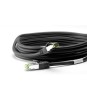 Cablu patchcord Cat8.1 SFTP 0.25m PiMF 2000MHz RJ45 cupru negru Goobay