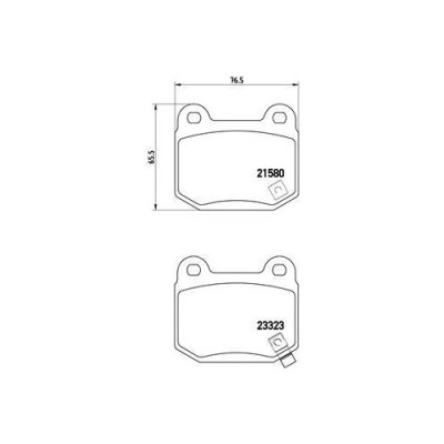 Placute frana Mitsubishi Lancer 6 (Cj Cp) 09.95-08.03, Lancer 7 (Cs A Ct A) 01.00-12.13; Nissan 350z Coupe (Z33) 09.02-12.09, 350z Roadster (Z33) 09. foto