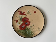 Farfurie din ceramica fina Studio Peter Ipsens, Copenhaga, Danemarca, perioada interbelica