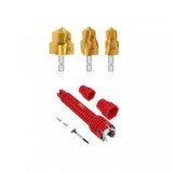 Set 3 burghie, otel, auriu, pentru tevi MMP/PVC/PPR ,Cheie multifunctionala pentru instalatii sanitare