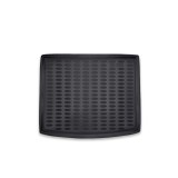 Covor pentru Portbagaj tip Tavita Compatibil Volkswagen Tiguan II cu Roata de Rezerva 2016-&gt;, Material Flexibil, Negru