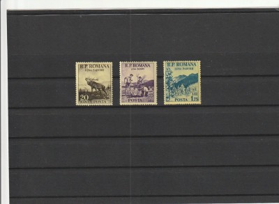 ROMANIA 1954 LP 360 LUNA PADURII SERIE MNH NESTAMPILATA foto