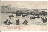 carte postala -FRANTA- Le -pasage de la riviere Iho par larmee Japonaise