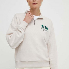 Fila bluza Lima femei, culoarea bej, neted, FAW0752