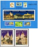 Ungaria 1982 - ziua marcii postale, serie+colita neuzata