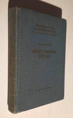Nemet-magyar szotar/Deutsch-Ungarisches Worterbuch - Halasz Elod - 1964 foto