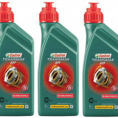 Set 3 Buc Ulei Transmisie Automata Castrol Transmax Atf Dx III Multivehicle 1L 15D675