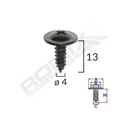 SURUB CU CAP INCRUCISAT DIAMETRU 4MM SET 10 BUC 62344 foto