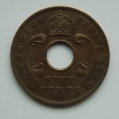 5 CENTS 1952 EAST AFRICA