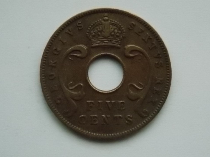 5 CENTS 1952 EAST AFRICA