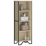 Gossi biblioteca, stejar sonoma, 50x31x137,5 cm, lemn prelucrat