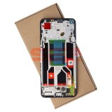 Display LCD Touchscreen cu Rama Original OPPO Reno 8 5G Negru Service Pack