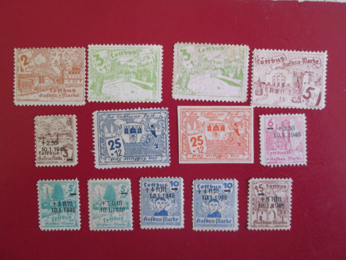 GERMANIA LOKALAUSGABEN 1945 LOT MIXT=107